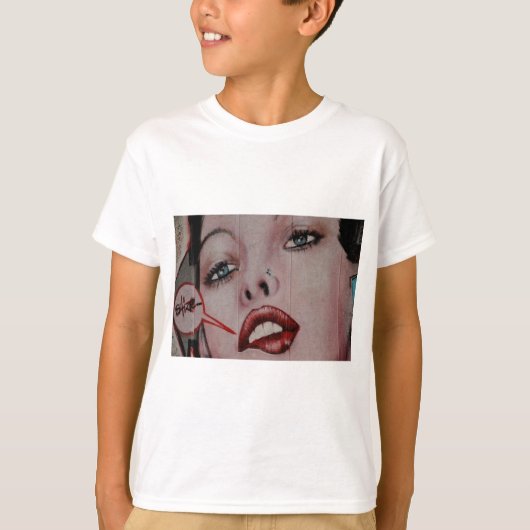 Rote Lippen T-Shirt (Vorderseite)