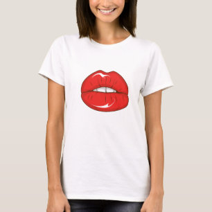 Rote Lippen T-Shirt