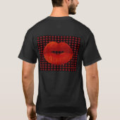 Rote Lippen T-Shirt (Rückseite)