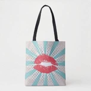 Rote Lippen Tasche