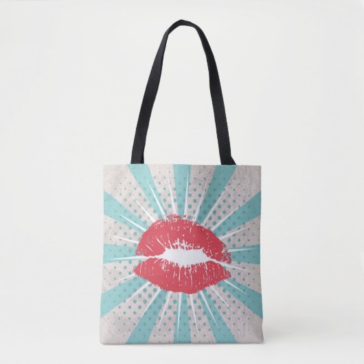 Rote Lippen Tasche (Vorderseite)