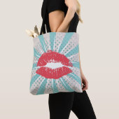 Rote Lippen Tasche (Von Nahem)