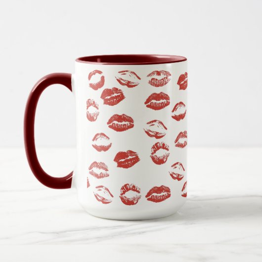 Rote Lippen Tasse (Links)