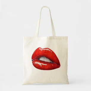 Rote Lippen Tragetasche