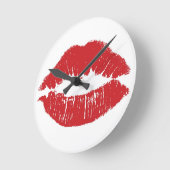 Rote Lippen Uhr (Winkel)