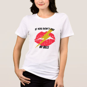 Rote Lippen und Mund   lustige Abbruchschreiben dr Tri-Blend Shirt