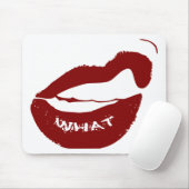 Rote Lippen Was große Zähne sind Mousepad (Mit Mouse)