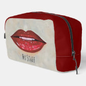 Rote Lippen Waschbeutel (Rechte Ecke)