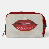 Rote Lippen Waschbeutel (Rückseite)
