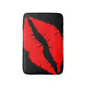 Rote Lippenbad-Matte Badematte (Vorderseite Vertikal)