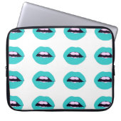 Rote Lippenlaptop-Hülse Laptopschutzhülle (Vorderseite)