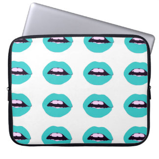 Rote Lippenlaptop-Hülse Laptopschutzhülle