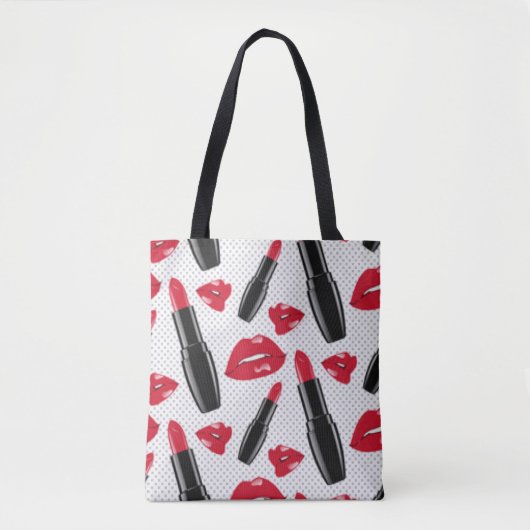 Rote Lippenlippenstifte Tasche (Vorderseite)