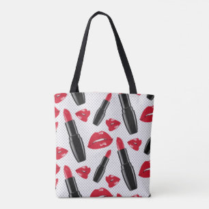 Rote Lippenlippenstifte Tasche