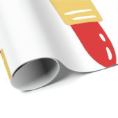 rote Lippenstift-Kugeln Geschenkpapier (Rolleneckpunkt)