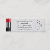 Rote Lippenstift Loyalitäts-Karte Treuekarte (Rückseite)