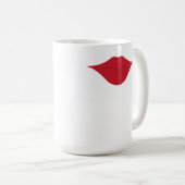 Rote LippenTasse Kaffeetasse (VorderseiteRechts)