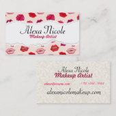 Rote LippenVisitenkarte Visitenkarte (Vorne/Hinten)