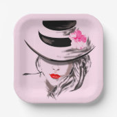 Rote Lips Teller (Vorderseite)