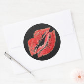 Rote Lipstick Lippen Kiss Sticker (Umschlag)