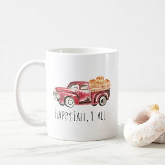 Rote LKW-Kürbis-Tasse - "glücklicher Fall, Sie " Kaffeetasse