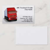 Rote LKW-Visitenkarte Visitenkarte (Vorne/Hinten)