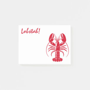 Rote Lobster Lobstah Maine New England Küste Post-it Klebezettel
