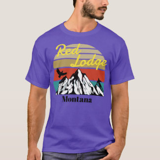 Rote Lodge Ski Montana 1 T-Shirt
