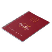 Rote Logos für moderne Unternehmen Notizblock (Linke Seite)