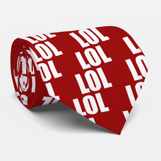 Rote LOL Krawatte (Gerollt)