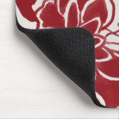 Rote Lotos-Blume Mousepad (Ecke)