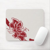 Rote Lotos-Blume Mousepad (Mit Mouse)