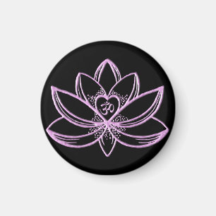 Rote Lotus Magnet