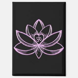 Rote Lotus Magnet