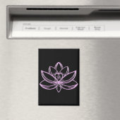 Rote Lotus  Magnet (In Situ (Geschirrspüler))