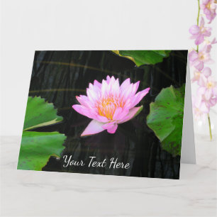 Rote Lotus-Seerose Karte