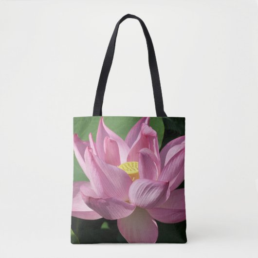 Rote Lotusblume IV Tasche (Vorderseite)