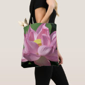Rote Lotusblume IV Tasche (Von Nahem)
