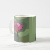 Rote Lotusblume Kaffeetasse (Vorderseite Links)