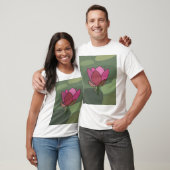 Rote Lotusblume T-Shirt (Unisex)