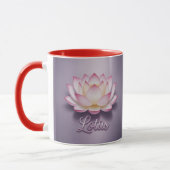 Rote Lotusblumen-Meditations-Tasse Tasse (Links)