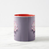 Rote Lotusblumen-Meditations-Tasse Tasse (Zentrum)