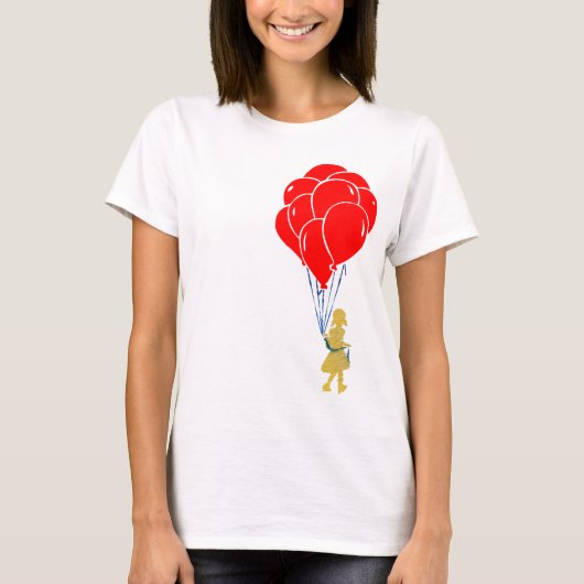 rote Luftballons. T-Shirt (Vorderseite)