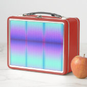 Rote Lunchbox mit einer farbenfrohen (Beispiel)
