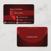 Rote LuxusVisitenkarte Visitenkarte (Vorne/Hinten)