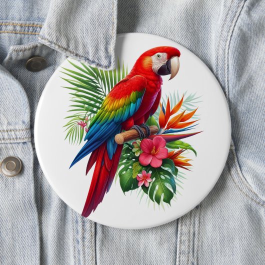 Rote Maca tropische Blüte Button (Beispiel)