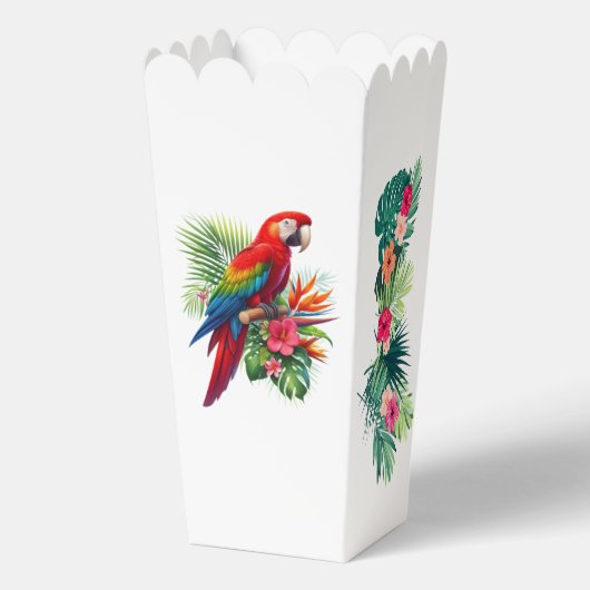 Rote Maca tropische Blüte Geschenkschachtel (Rückseite)