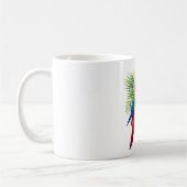 Rote Maca tropische Blüte Kaffeetasse (Links)