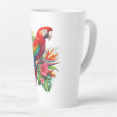 Rote Maca tropische Blüte Milchtasse (Rechte Ecke)