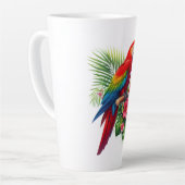 Rote Maca tropische Blüte Milchtasse (Linke Ecke)